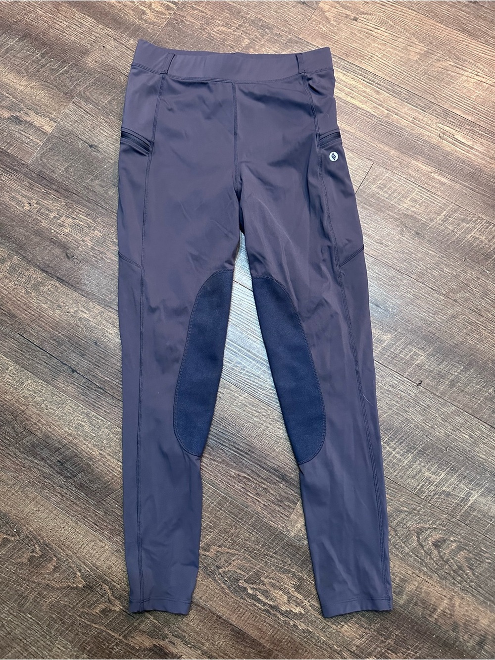 Sanity Women’s English Riding Breeches – Medium – Dark Grey/Purple
